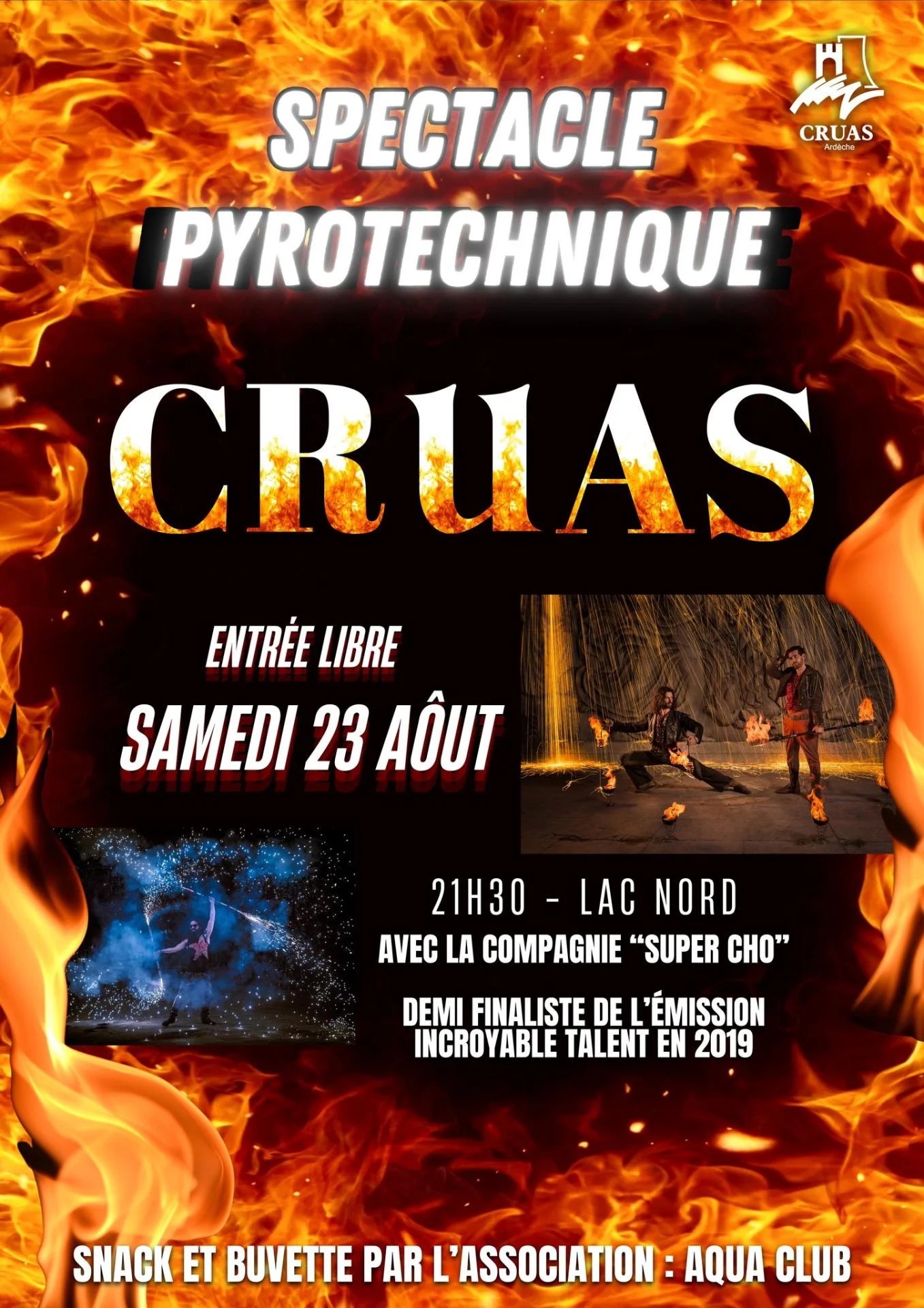 SPECTACLE PYROTECHNIQUE – ENTRÉE LIBRE !
